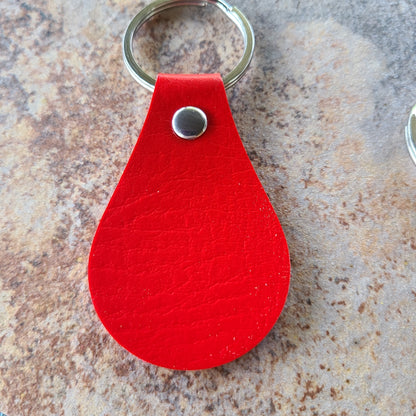 Handmade Leather Keychains - With Graphics - Great Gift