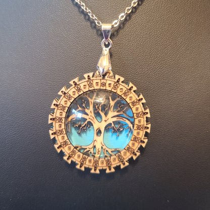 Handmade Wooden Tree Of Life Necklace - Great Gift For Anyone