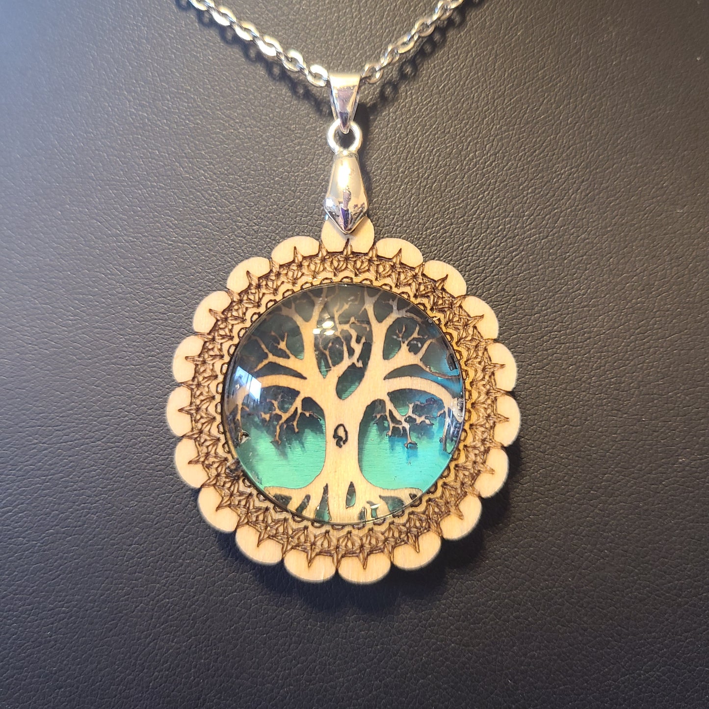 Handmade Wooden Tree Of Life Necklace - Great Gift For Anyone