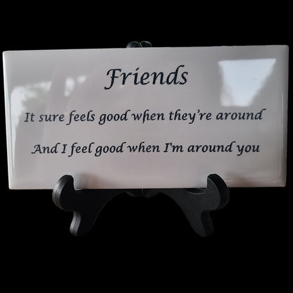 Handmade Friends Plaque - Great Gift for Anyone