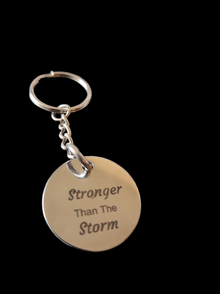 Stronger Than The Storm - Affirmation Keychain