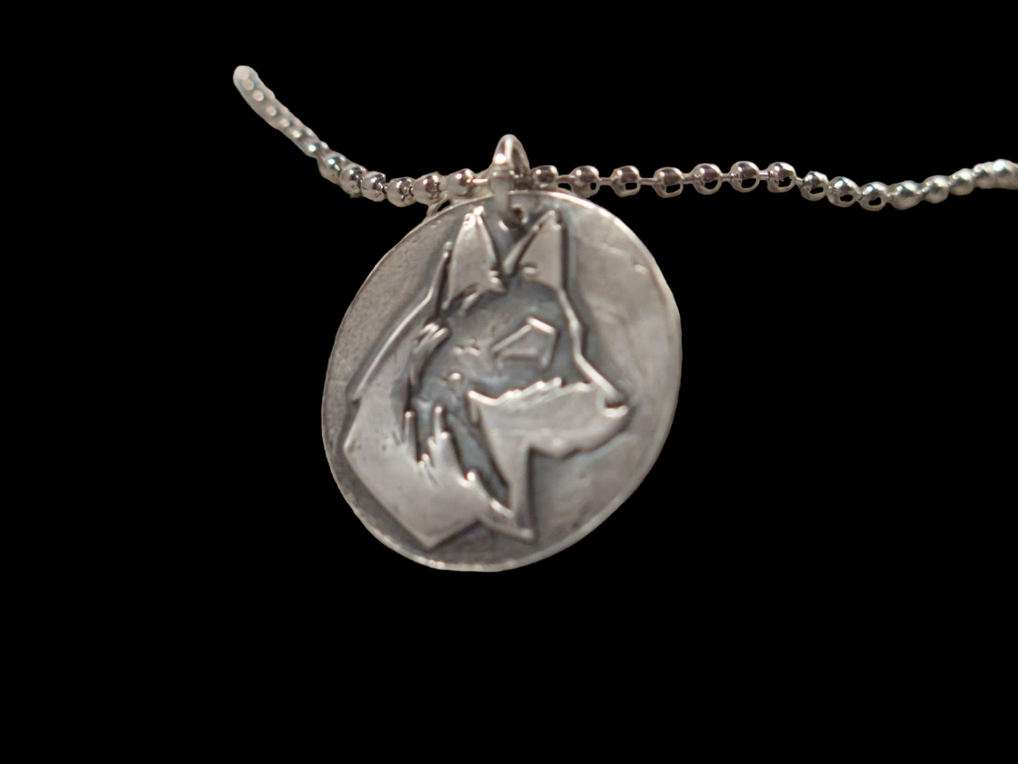 Handmade Pure Silver German Shepherd Necklace - The Perfect Gift for Any Dog Lover