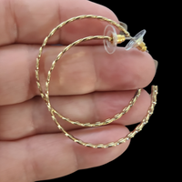 Reincarnated Gold Hoop Earrings - Great Gift