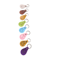 Handmade Leather Keychains - With Graphics - Great Gift