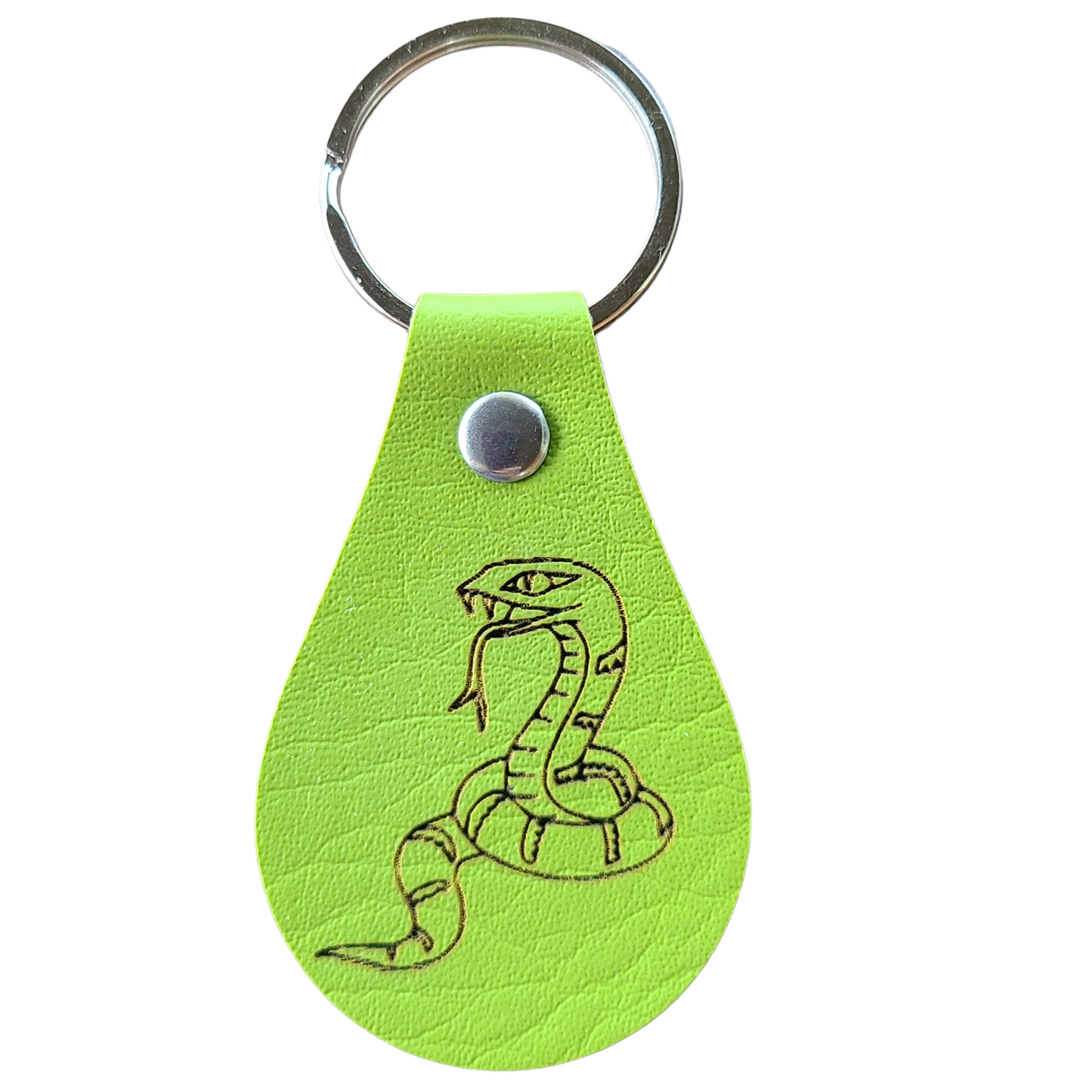 Handmade Leather Keychains - With Graphics - Great Gift