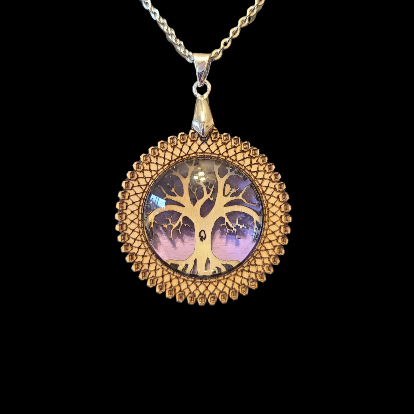 Handmade Wooden Tree Of Life Necklace - Great Gift For Anyone