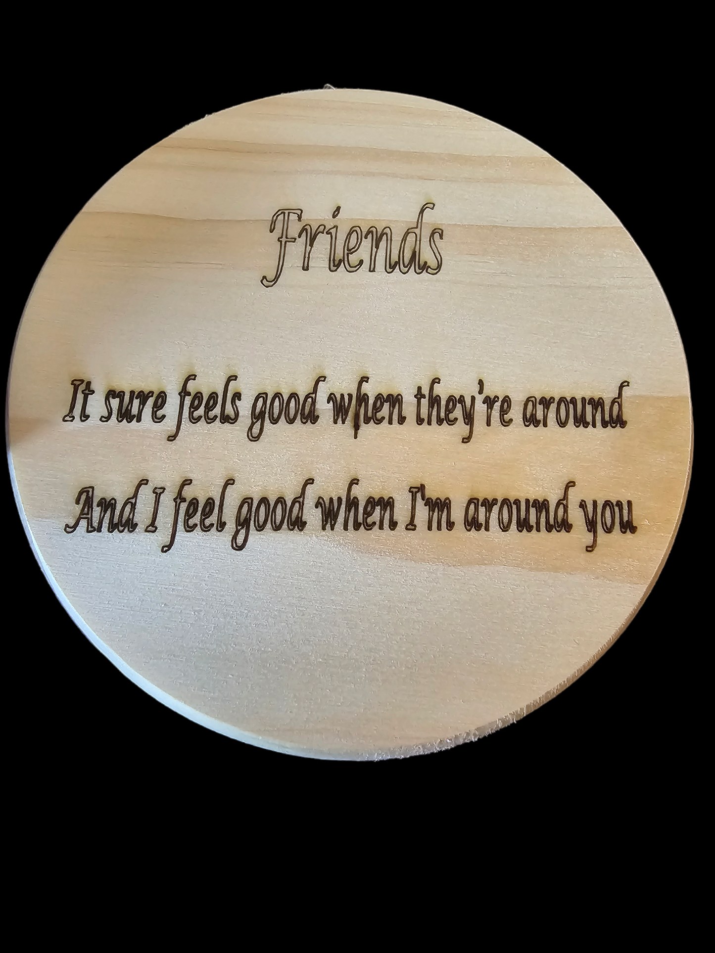 Handmade Wooden Coasters - Friends - Great Gift