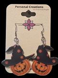 Halloween Earrings - Happy Pumpkin - Great for Halloween Parties