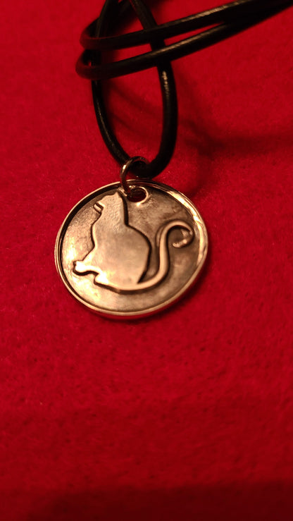 Pure Silver Cat Necklace Gifts for Her Gifts for Him Made in USA