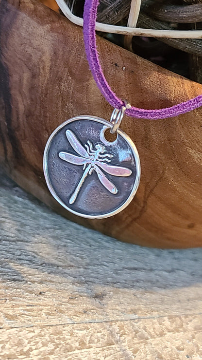 Silver Dragonfly Necklace - Great Gifts for Anyone - Made in USA