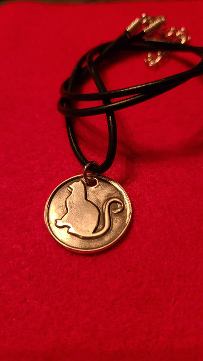 Pure Silver Cat Necklace Gifts for Her Gifts for Him Made in USA