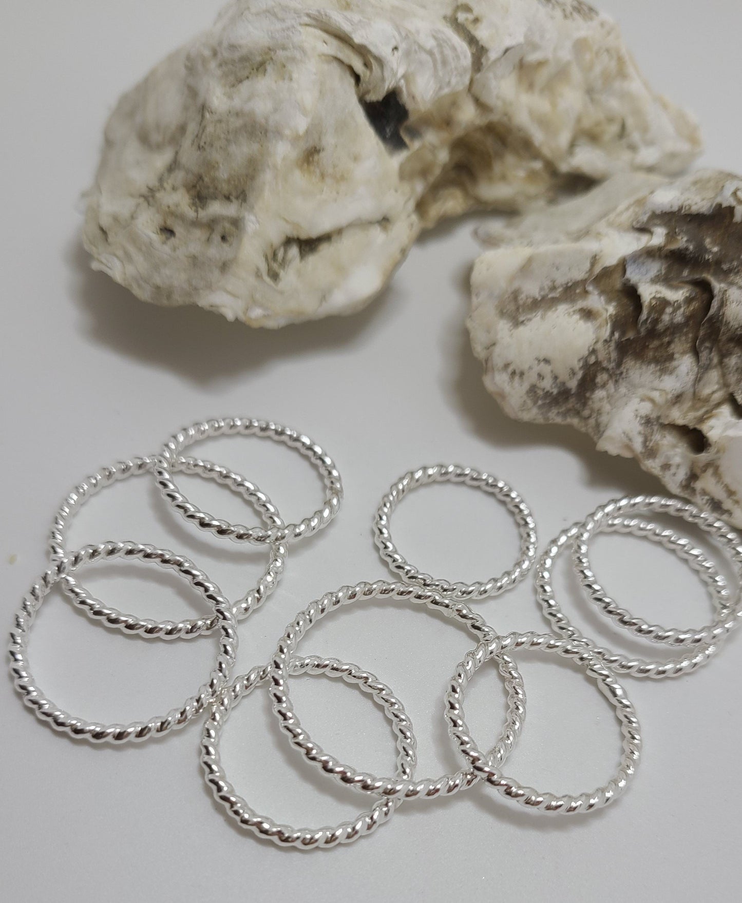 Handmade Twisted Sterling Silver Rings