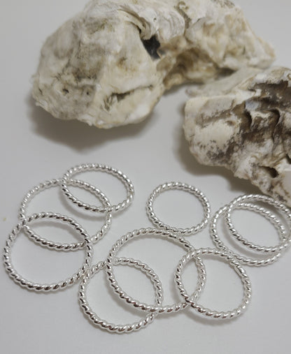 Handmade Twisted Sterling Silver Rings