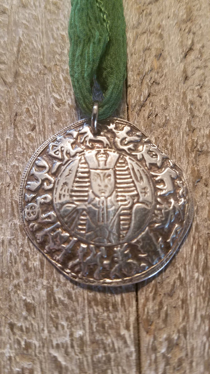 Egyptian Medallion Sterling Silver