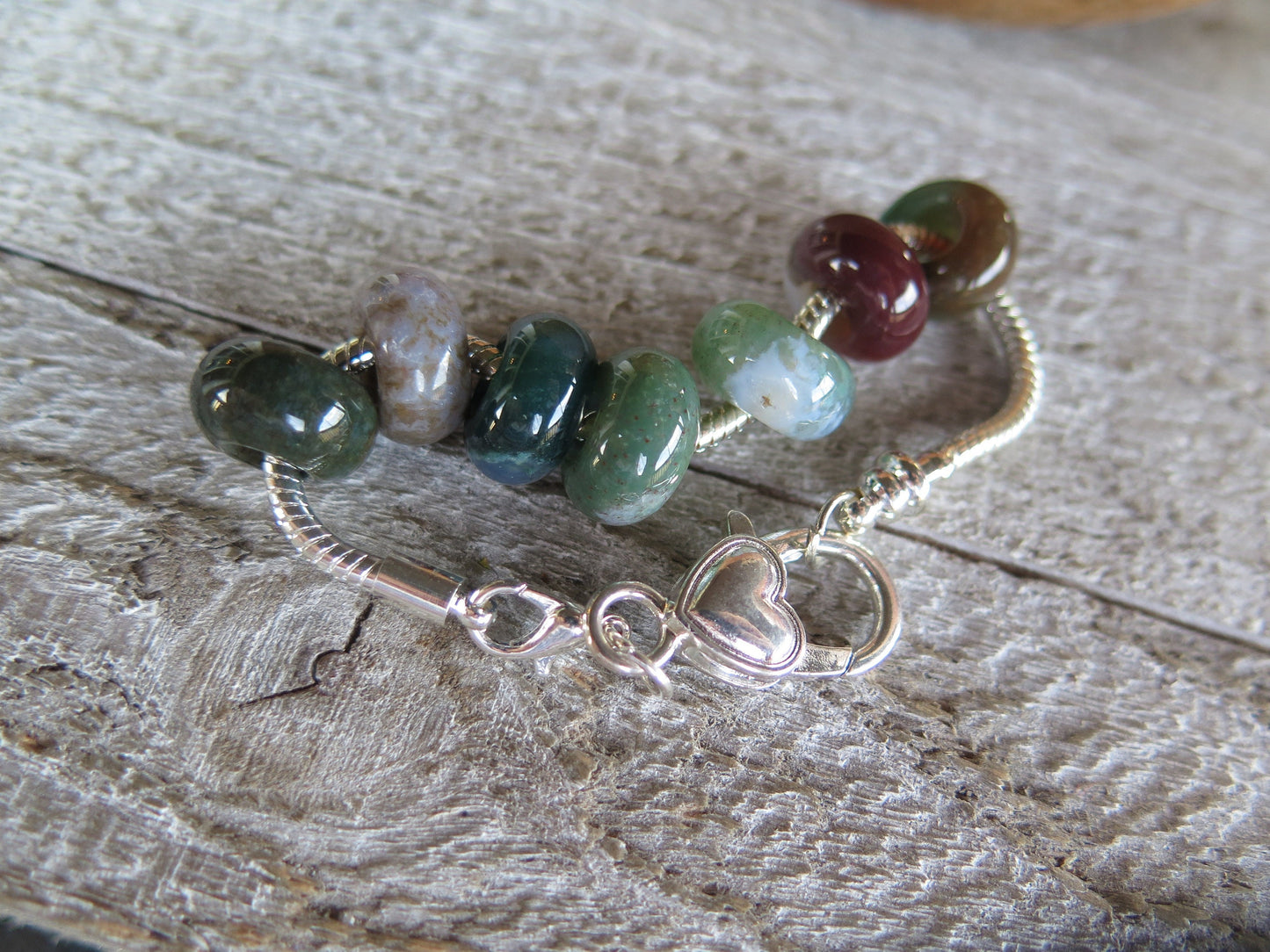 Handmade Indian Agate Bracelet