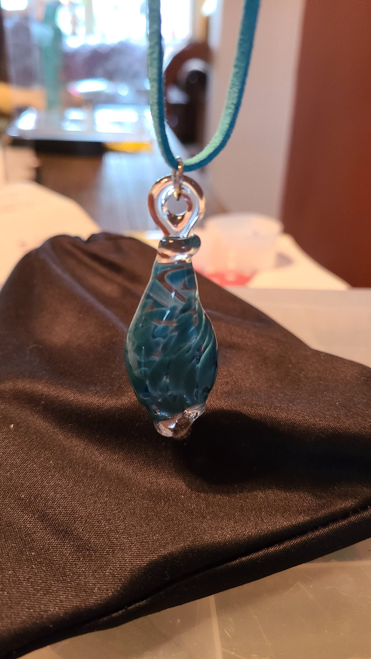 Handmade Glass Focal Necklace - Great Gift