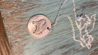 Silver Husky Necklace - Great Gift for Dog Lovers - Made in USA