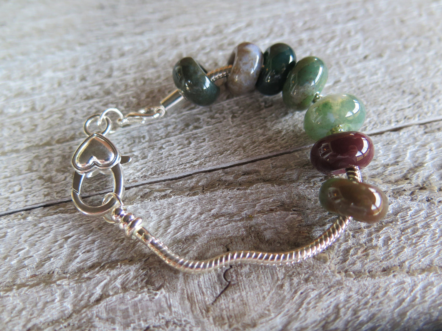 Handmade Indian Agate Bracelet