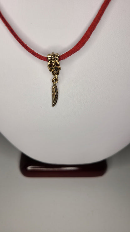 Handmade Feather Charm Necklace Fun