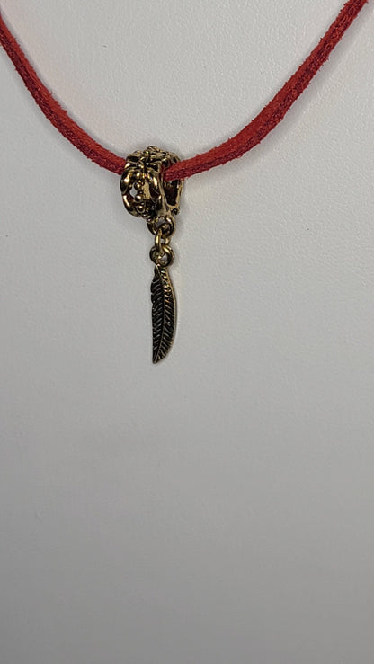 Handmade Feather Charm Necklace Fun