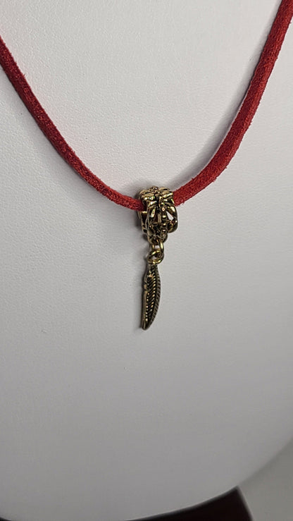 Handmade Feather Charm Necklace Fun