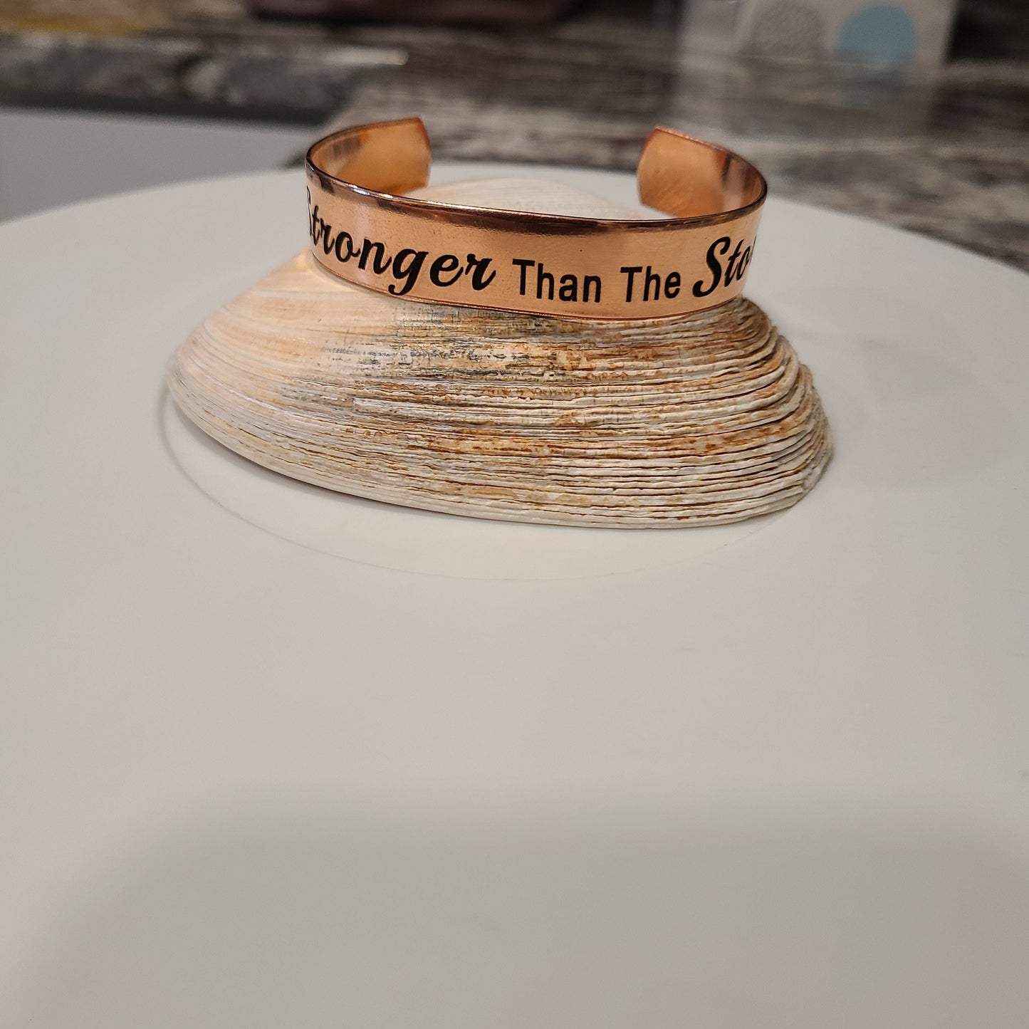 Handmade Copper Cuff Bracelet, Inspirational and Great Gift