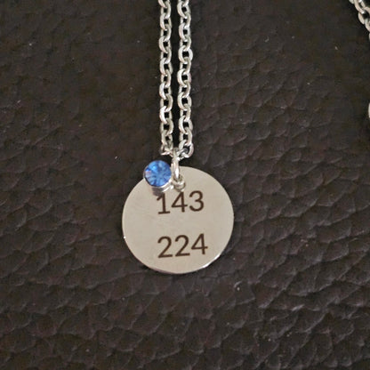 143 224 Means "I love you Today, Tomorrow and Forever" - Great Gift for Your Loved One