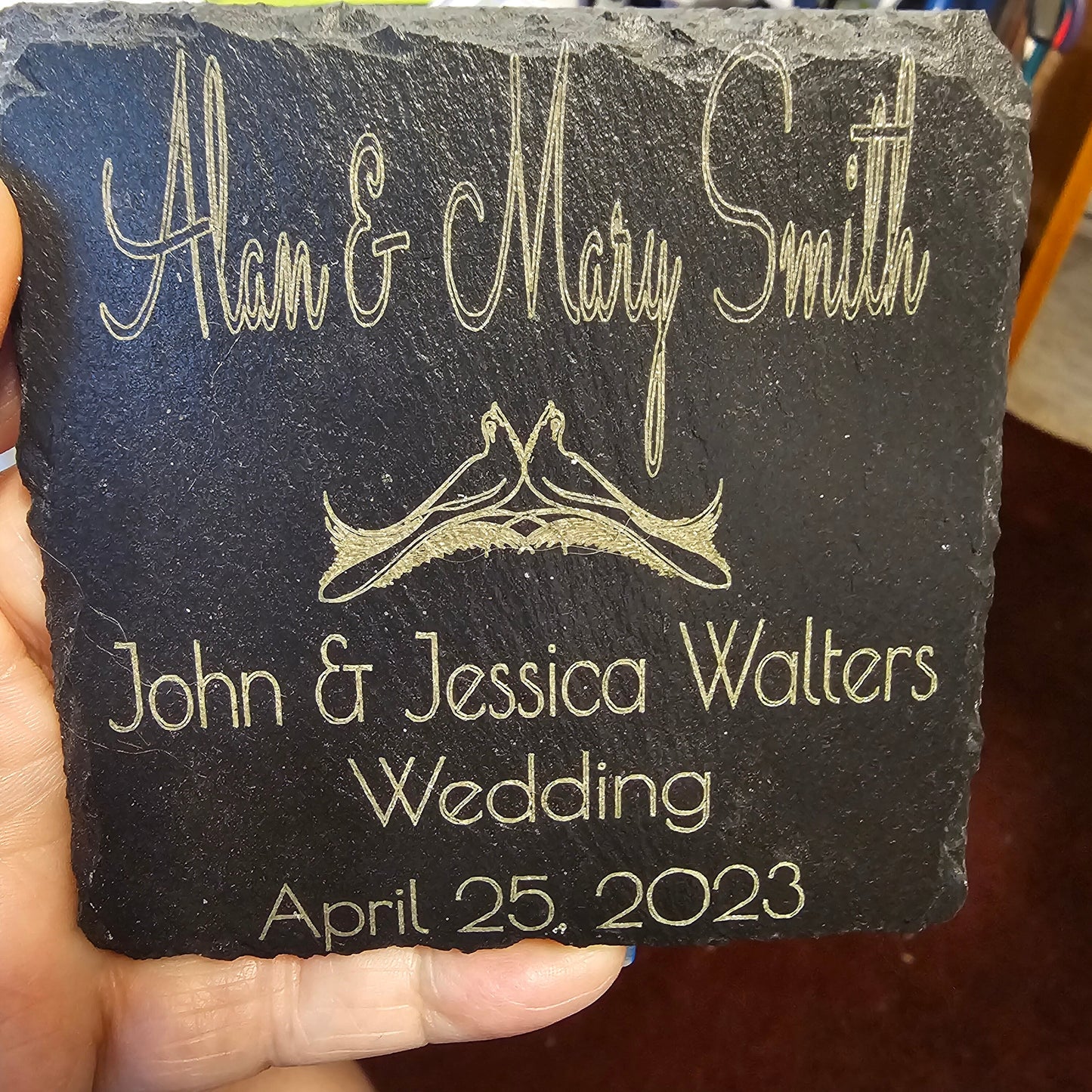 Personalized Slate Coasters - Great Gift