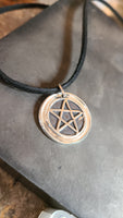 Handmade Fine Silver Pentagram Necklace