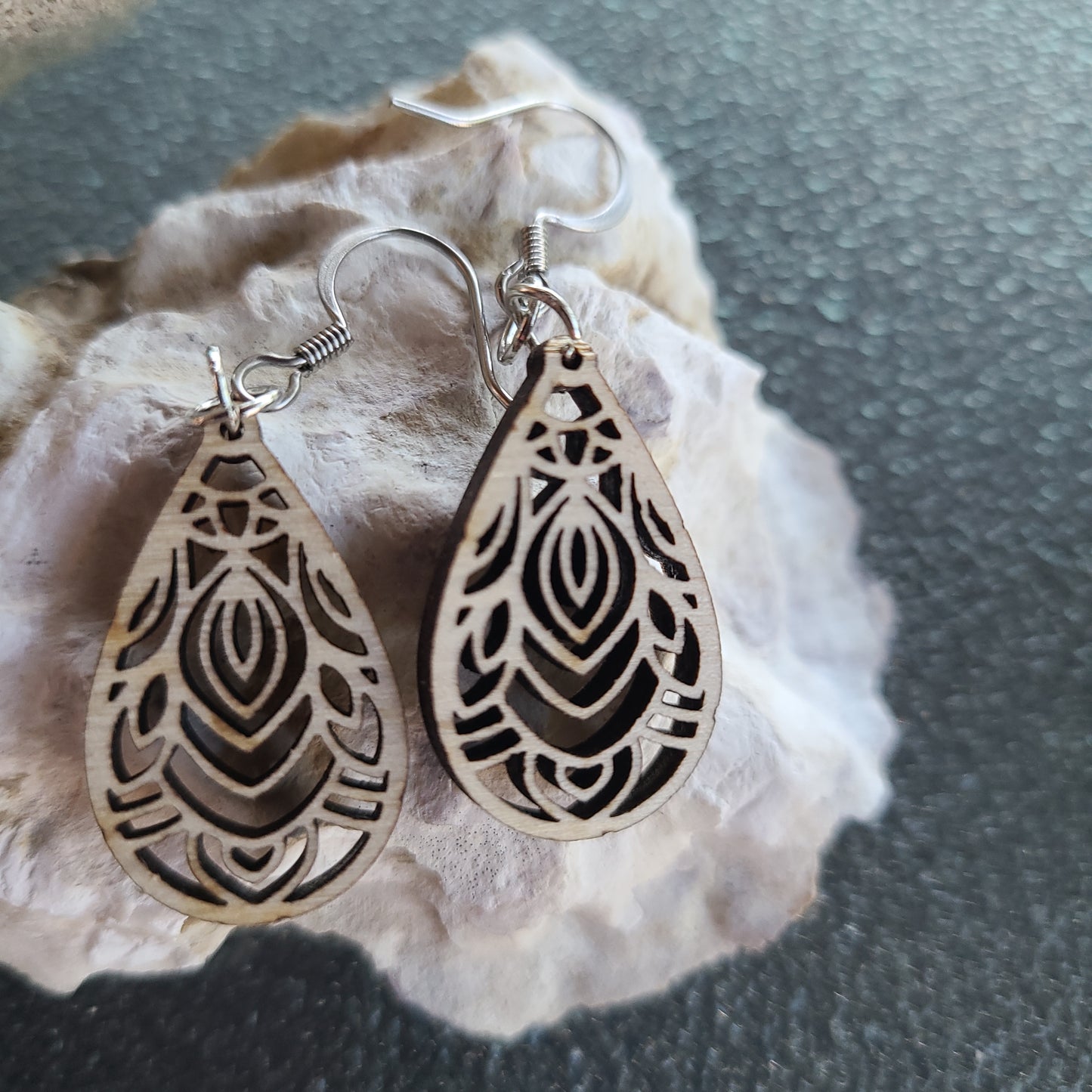 Handmade Balsawood Earrings Great Gift Made in USA