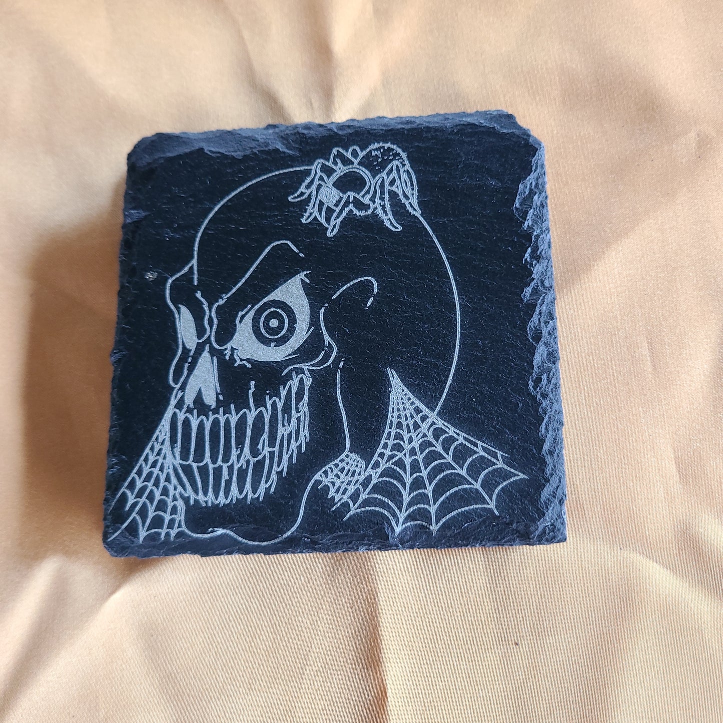 Handmade Halloween Coasters - Skeletons