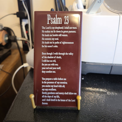 Lasered Tiles - Psalm 23 - Great Gift