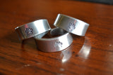 Handmade Stamped Adjustable Rings Great Gift Made in USA