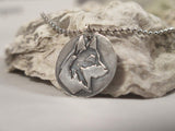 Handmade Pure Silver German Shepherd Necklace - The Perfect Gift for Any Dog Lover