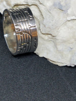 Handmade Fine Silver Sheet Music Ring