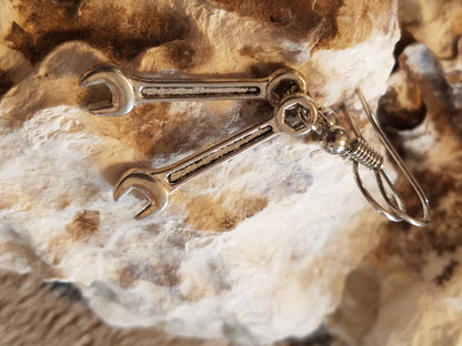 Handmade Ladies Wrench Earrings