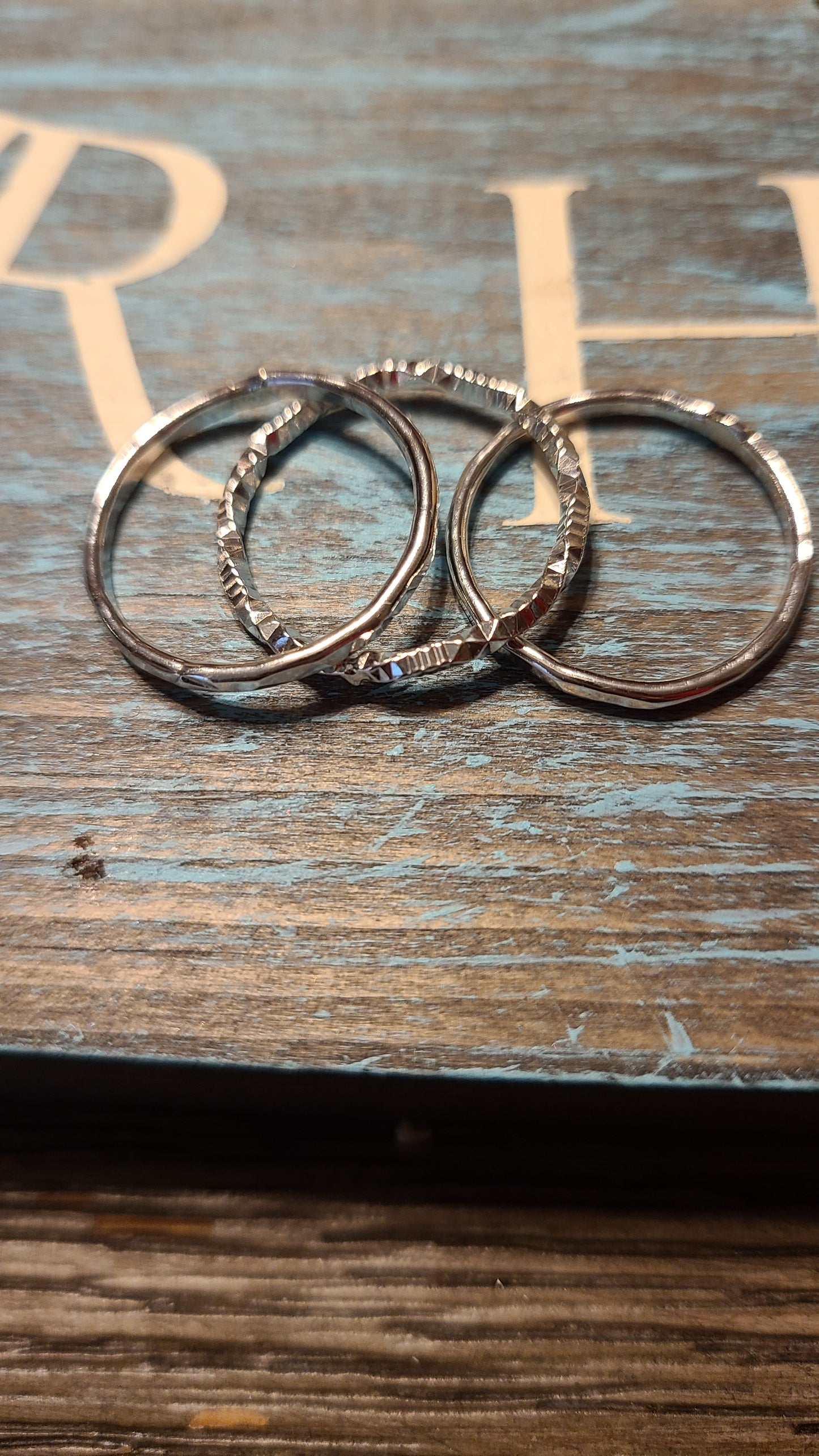 Handmade Sterling Silver Stackable Rings (set of 3) Great Gift Made in USA