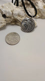 Handmade Pure Silver Stamped Eagle Pendant Great Gift Made in USA