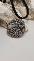 Handmade Pure Silver Stamped Eagle Pendant Great Gift Made in USA