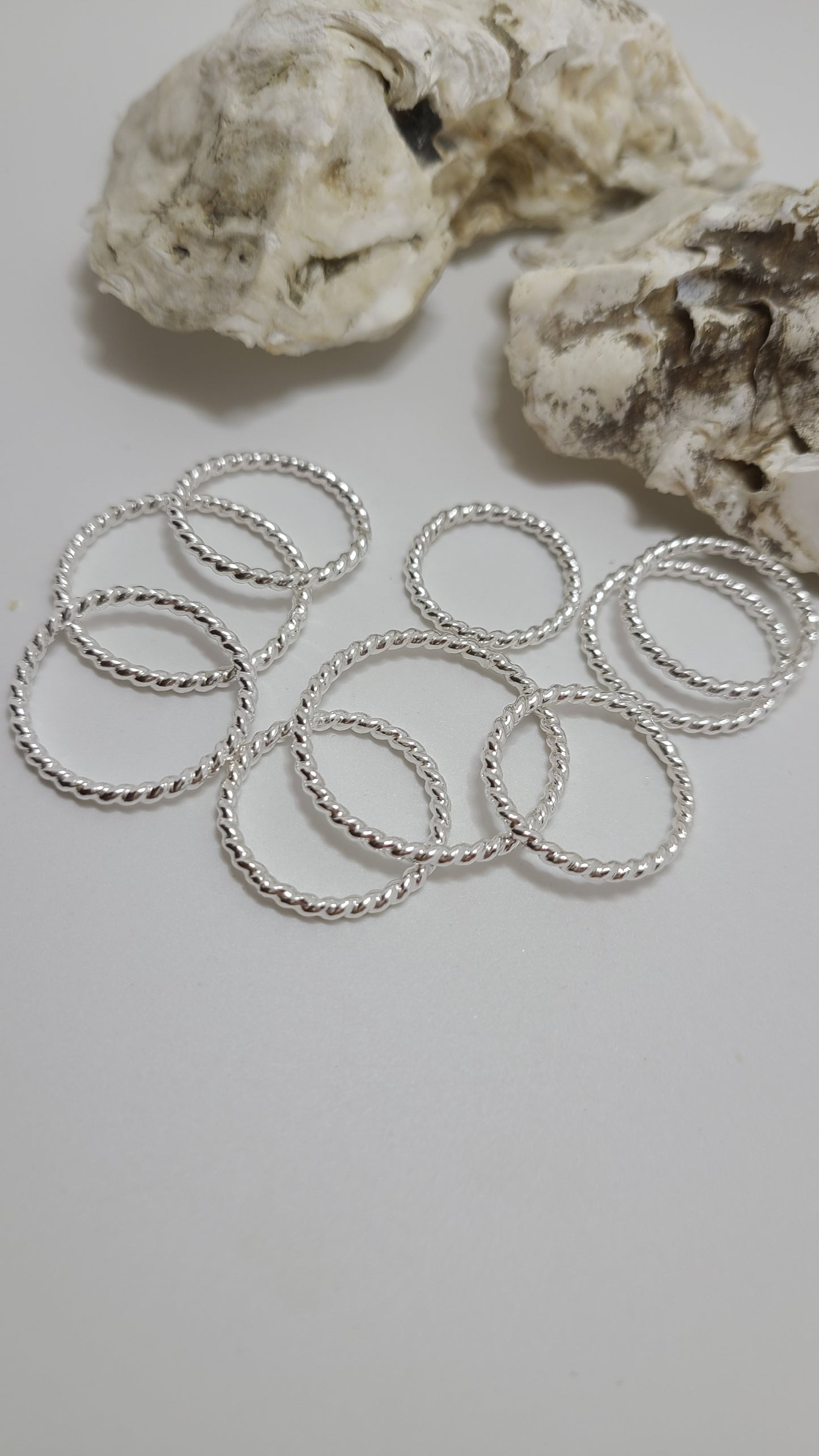 Handmade Sterling Silver Stackable Rings (set of 3) Great Gift Made in USA