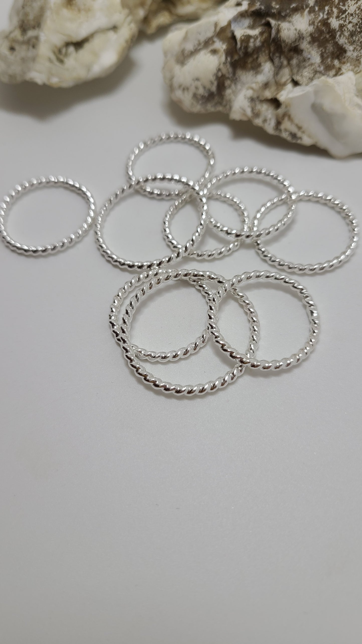 Handmade Sterling Silver Stackable Rings (set of 3) Great Gift Made in USA