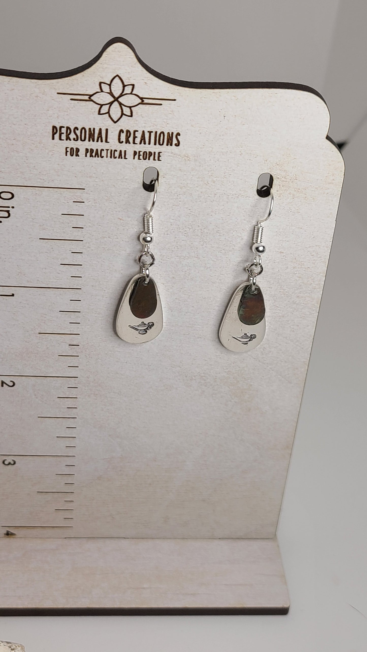 Handmade Pure Silver Earrings Stamped Great Gift for Her Made in USA