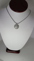 Handmade Mushroom Stamped Pure Silver Pendant Necklace - The Perfect Gift for Any Nature Enthusiast