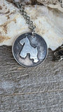 Handmade Pure Silver Schnauzer Necklace Great Gift Made in USA