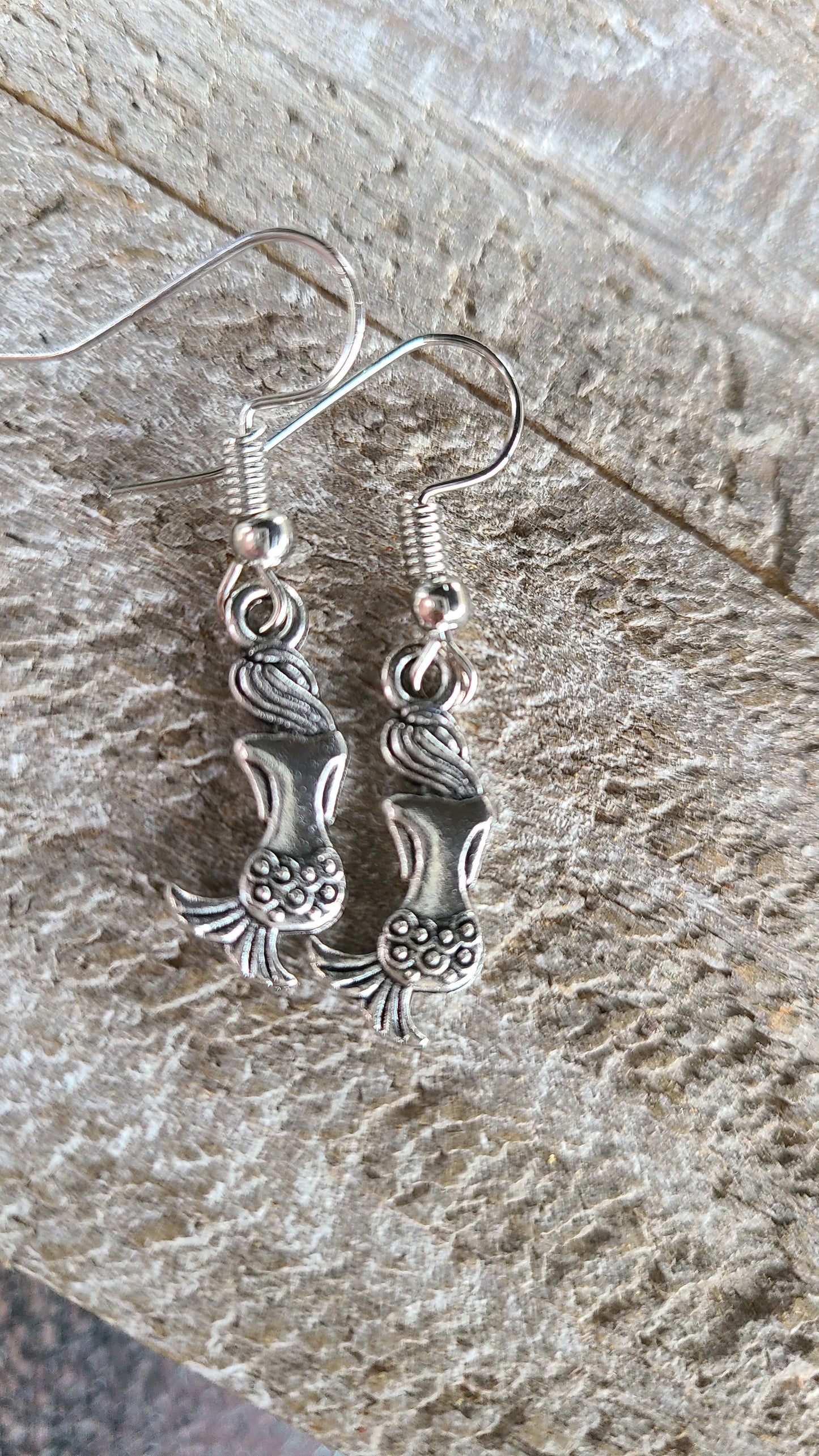 Handmade Mermaid Charm Earrings