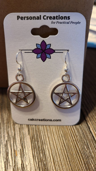 Handmade Pentagram Earrings