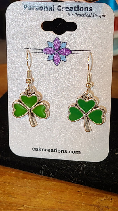 Handmade Irish Clover Earrings