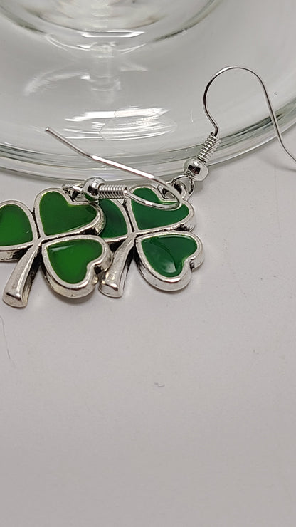 Handmade Irish Clover Earrings