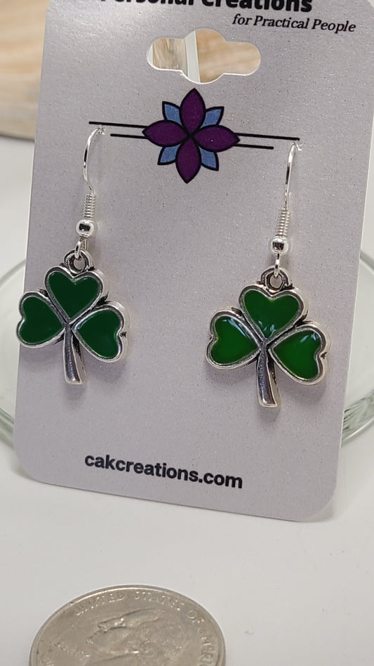 Handmade Irish Clover Earrings