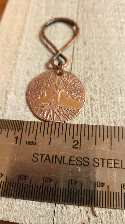 Handmade Copper KeyChain - Tree of Life